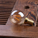 DecorBites™ Amber Glass LED Filament Globe Bulb, 2200K Dimmable E12 E14 Outdoor Fairy Light