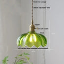 DecorBites™ Amber Glass LED Pendant Lamp Modern Nordic Hanging Light