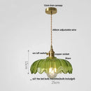 DecorBites™ Amber Glass LED Pendant Lamp Modern Nordic Hanging Light