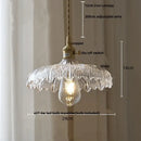 DecorBites™ Amber Glass LED Pendant Lamp Modern Nordic Hanging Light