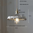 DecorBites™ Amber Glass LED Pendant Lamp Modern Nordic Hanging Light