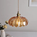 DecorBites™ Amber Glass LED Pendant Lamp Modern Nordic Hanging Light