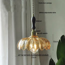 DecorBites™ Amber Glass LED Pendant Lamp Modern Nordic Hanging Light