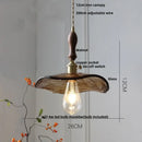 DecorBites™ Amber Glass LED Pendant Lamp with Adjustable Wire for Dining Room and Kitchen