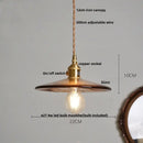 DecorBites™ Amber Glass LED Pendant Lamp with Adjustable Wire for Dining Room and Kitchen