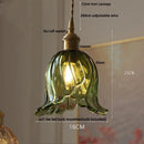 DecorBites™ Amber Glass LED Pendant Light Fixture Modern Home Lighting Plafond Lamp