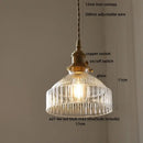DecorBites™ Amber Glass LED Pendant Light Fixture Modern Home Lighting Plafond Lamp
