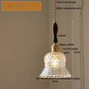 DecorBites™ Amber Glass LED Pendant Light Fixture Modern Home Lighting Plafond Lamp
