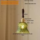 DecorBites™ Amber Glass LED Pendant Light Fixture Modern Home Lighting Plafond Lamp