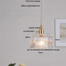 DecorBites™ Amber Glass LED Pendant Light Fixture Modern Home Lighting Plafond Lamp