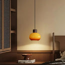 DecorBites™ Amber Glass LED Pendant Light for Kitchen Cafe Restaurant Rustic Wood Interior Lighting