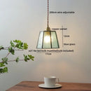 Vintage amber glass led pendant light for dining room