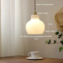 Vintage amber glass led pendant light for dining room