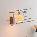 DecorBites™ Amber Glass LED Wall Lamp for Modern Nordic Home Decor