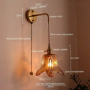 DecorBites™ Amber Glass LED Wall Lamps for Living Room and Bathroom Mirror Lighting