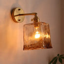 DecorBites™ Amber Glass LED Wall Lamps for Living Room and Bathroom Mirror Lighting