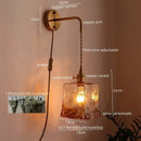 DecorBites™ Amber Glass LED Wall Lamps for Living Room and Bathroom Mirror Lighting