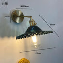 DecorBites™ Amber Glass LED Wall Light Fixtures On/Off Switch Nordic Modern Sconce
