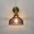 DecorBites™ Amber Glass LED Wall Light Fixtures On/Off Switch Nordic Modern Sconce
