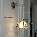 DecorBites™ Amber Glass LED Wall Light for Bedroom & Staircase - Modern Nordic Plug-In Fixture