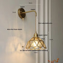 DecorBites™ Amber Glass LED Wall Light for Bedroom & Staircase - Modern Nordic Plug-In Fixture