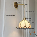 DecorBites™ Amber Glass LED Wall Light for Bedroom & Staircase - Modern Nordic Plug-In Fixture