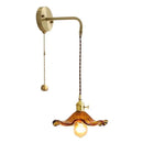 DecorBites™ Amber Glass LED Wall Sconce for Home Indoor Lighting