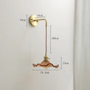 DecorBites™ Amber Glass LED Wall Sconce for Home Indoor Lighting