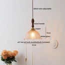 DecorBites™ Amber Glass Pendant Lamps Copper Modern Hanging Lights for Living Dining Bedroom