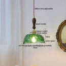 DecorBites™ Amber Glass Pendant Lamps Copper Modern Hanging Lights for Living Dining Bedroom