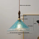 DecorBites™ Amber Glass Pendant Lamps Copper Modern Hanging Lights for Living Dining Bedroom