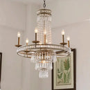 Decorbites american country antique brass crystal chandelier dining room
