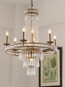 Decorbites american country antique brass crystal chandelier dining room