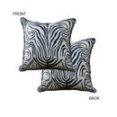DecorBites™ Ancient Indigo Jungle Decorative Cushion Covers - Hand-Painted Throw Pillow Case