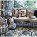 DecorBites™ Ancient Indigo Jungle Decorative Cushion Covers - Hand-Painted Throw Pillow Case