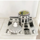 DecorBites™ Ancient Roman Architecture Ceramic Incense Candlestick Luxury Home Ornament