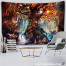 DecorBites™ Ancient Trees Tapestry: Psychedelic 3D Print Wall Hanging for Boho Decor