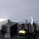 DecorBites™ Ancient Wood Grain Marble Bathroom Set with Luxury Accessories