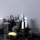 DecorBites™ Ancient Wood Grain Marble Bathroom Set with Luxury Accessories