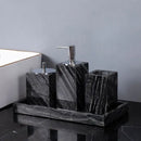 DecorBites™ Ancient Wood Grain Marble Bathroom Set with Luxury Accessories