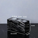 DecorBites™ Ancient Wood Grain Marble Bathroom Set with Luxury Accessories
