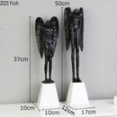 DecorBites™ Angel Abstract Figures Sculpture Cast Iron Home Decor Statue Craft