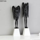 DecorBites™ Angel Abstract Figures Sculpture Cast Iron Home Decor Statue Craft