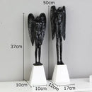 DecorBites™ Angel Abstract Figures Sculpture Cast Iron Home Decor Statue Craft