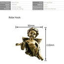 DecorBites™ Angel Brass Towel Hook for Bathroom & Garage Wall Mounted
