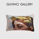DecorBites™ Angel Eyes Lumbar Pillow Cover - Greek Art Inspired Luxury Home Decor