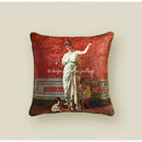 DecorBites™ Angel Eyes Lumbar Pillow Cover - Greek Art Inspired Luxury Home Decor