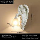 DecorBites™ Angel Indoor Wall Light LED Gold Resin Sconce for Home Decor