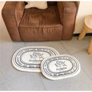 DecorBites™ Angel Print Shaggy Bath Rug 40x60cm