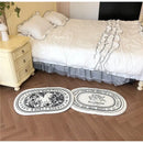 DecorBites™ Angel Print Shaggy Bath Rug 40x60cm